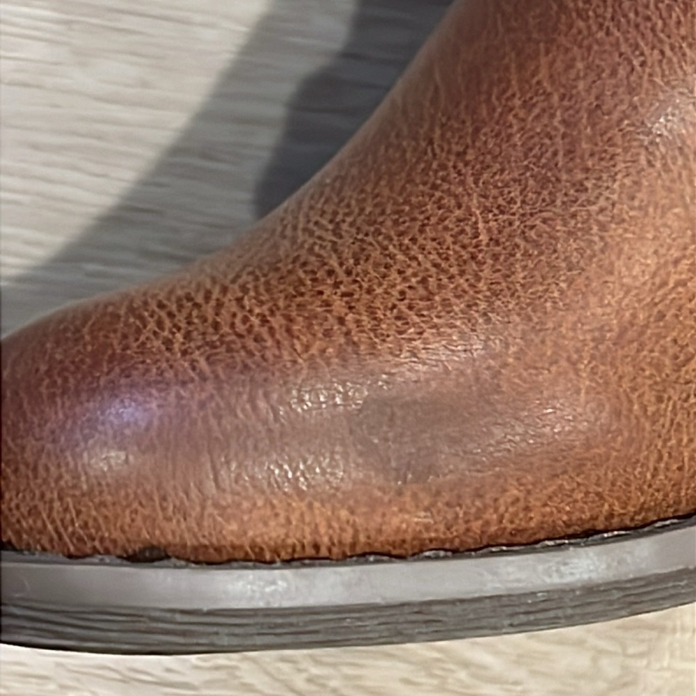 Euro Soft by Sofft Light Brown Leather Mules Braided Detail Size 6M - Picture 8 of 14